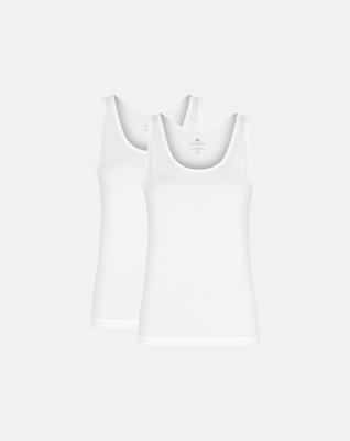 Stroptop 2-pak | Bambusviskose | Hvid -JBS of Denmark Women
