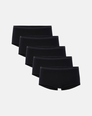 Hipster 5-pak  | GOTS bomuld | Sort -Decoy