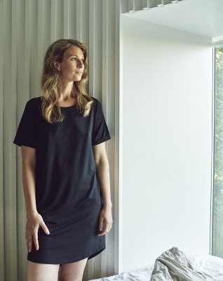 Big shirt |  Bambusviskose | Sort -JBS of Denmark Women