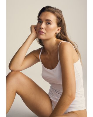 Stroptop |  Bambusviskose | Hvid -JBS of Denmark Women