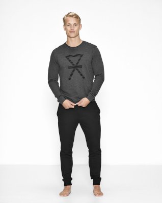 Sweatshirt | Bambusviskose | Mørk grå -JBS of Denmark Men