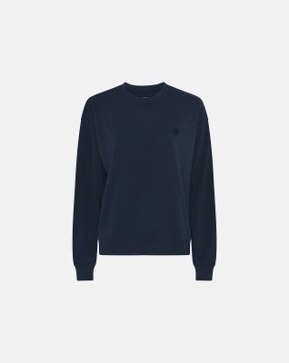 Sweatshirt med logo | Bambusviskose | Navy -JBS of Denmark Women