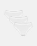 Tai brief 3-pak  |  Bambusviskose | Hvid -JBS of Denmark Women