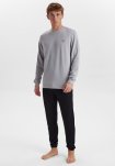 Sweatshirt med logo | Bambusviskose | Lysegrå -JBS of Denmark Men