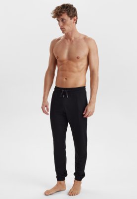Sweatpants med logo | Bambusviskose | Sort