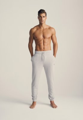 Sweatpants med logo | Bambusviskose | Lys grå