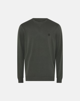 Sweatshirt med logo | Bambusviskose | Grøn