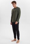 Sweatshirt med logo | Bambusviskose | Grøn -JBS of Denmark Men