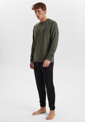 Sweatshirt med logo | Bambusviskose | Grøn