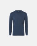 Langærmet T-shirt | 100% økologisk GOTS uld | Navy -JBS of Denmark Men