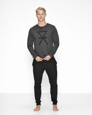Sweatshirt | Bambusviskose | Mørk grå -JBS of Denmark Men