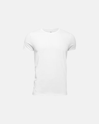 T-shirt o-hals | Økologisk bomuld | Hvid -JBS of Denmark Men