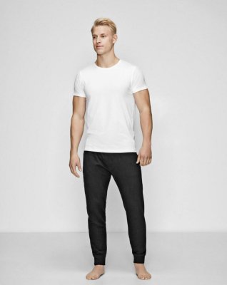 T-shirt o-hals | Økologisk bomuld | Hvid -JBS of Denmark Men
