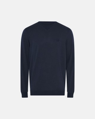 Sweatshirt med logo | Bambusviskose | Navy