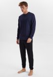 Sweatshirt med logo | Bambusviskose | Navy -JBS of Denmark Men