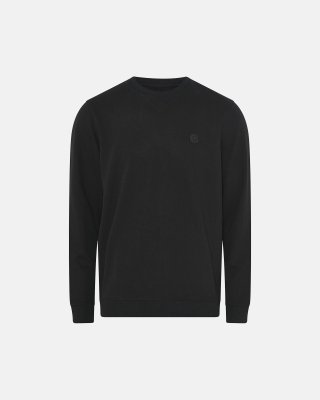 Sweatshirt med logo | Bambusviskose | Sort