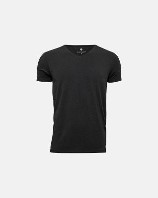 T-shirt v-neck | Bambusviskose | Sort -JBS of Denmark Men