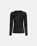 Bluse "mesh" | Polyamid | Sort -Hype the Detail