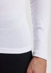 Langærmet t-shirt "grandad" | 100% økologisk bomuld  | Hvid -JBS