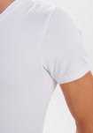 T-shirt "v-neck" 2-pak | Bambusviskose | Hvid -JBS