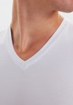 T-shirt "v-neck" 2-pak | Bambusviskose | Hvid -JBS