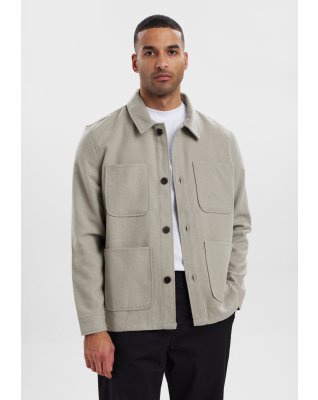 Overshirt | Polyester | Grå -Resteröds