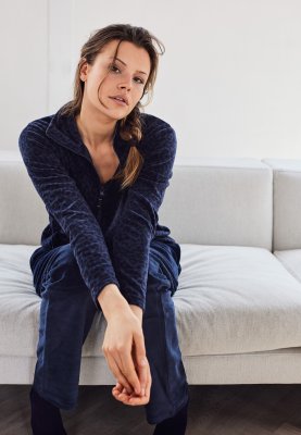 Pyjamas sæt i velour | Bomuld | Multifarvet