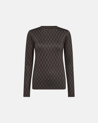 Bluse "logo" | Polyester | Brun -Hype the Detail