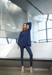 Sweat shirt "oversize" | Polyester | Navy -Hype the Detail