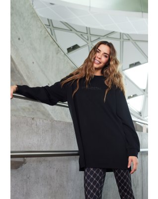 Sweat shirt "oversize" | Polyester | Sort -Hype the Detail
