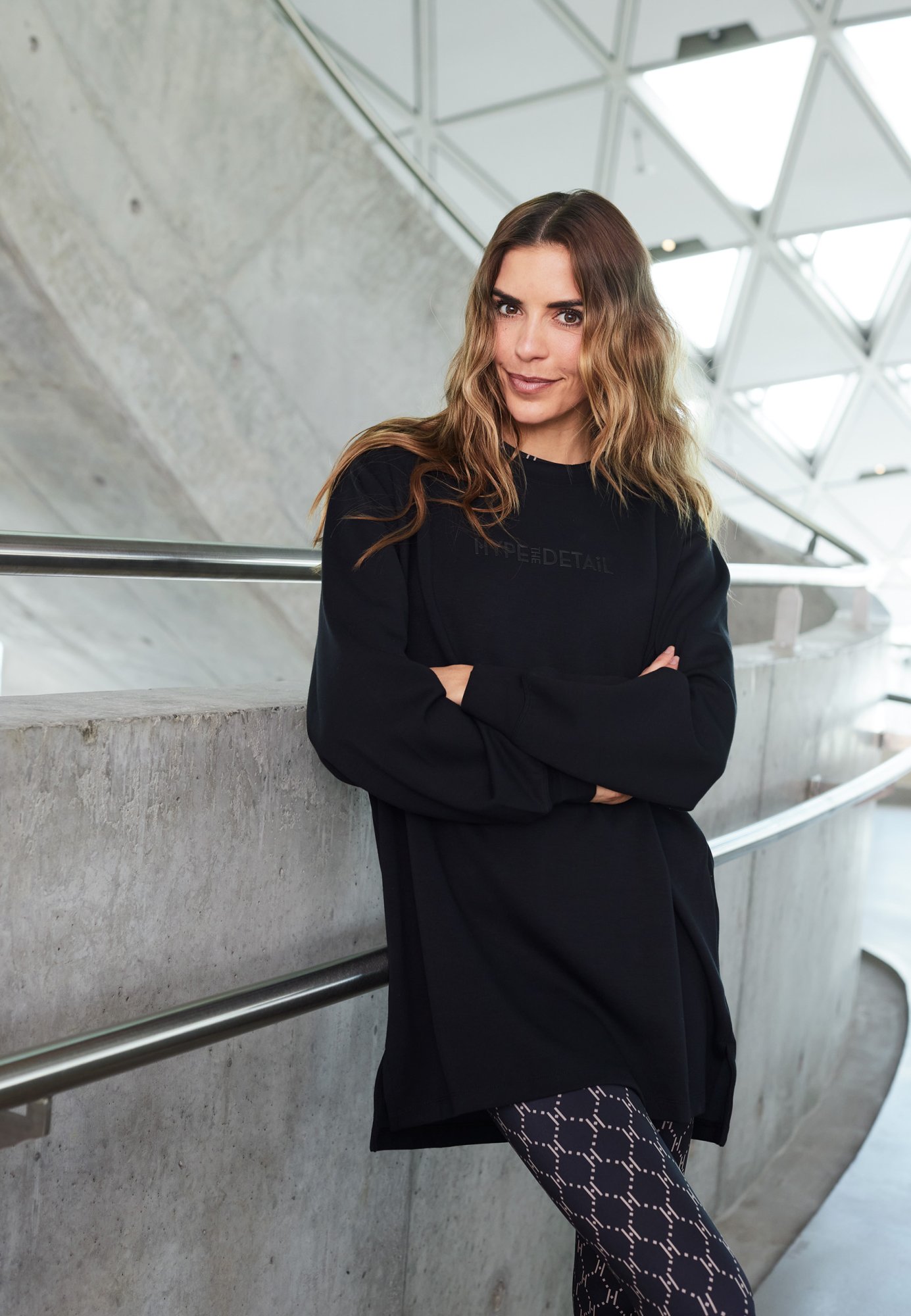 Sweatshirt "Oversize" | Polyester | Sort -Hype the Detail Sweatshirt "Oversize" | Polyester | Sort -Hype the Detail