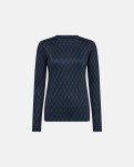 Bluse "logo" | Polyester | Navy -Hype the Detail