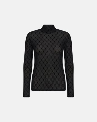Bluse "mesh" | Polyamid | Sort -Hype the Detail