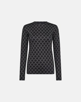 Bluse "logo" | Polyester | Sort