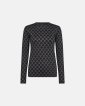 Bluse "logo" | Polyester | Sort - Hype the Detail