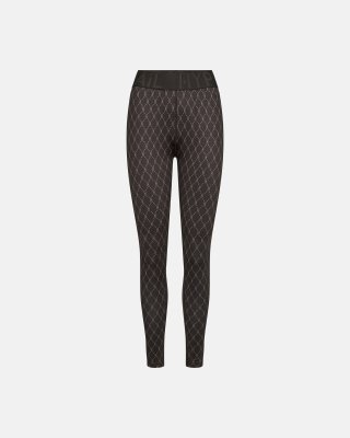 Leggings "logo" | Polyester | Brun