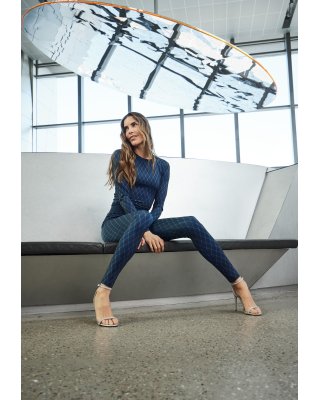 Leggings "logo" | Polyester | Navy -Hype the Detail
