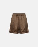 Pyjamas m. shorts "satin" | Polyester | Brun -Hype the Detail