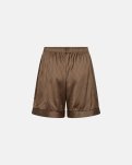 Pyjamas m. shorts "satin" | Polyester | Brun -Hype the Detail
