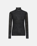 Bluse "mesh" | Polyester | Sort -Hype the Detail