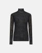Bluse "mesh" | Polyester | Sort - Hype the Detail