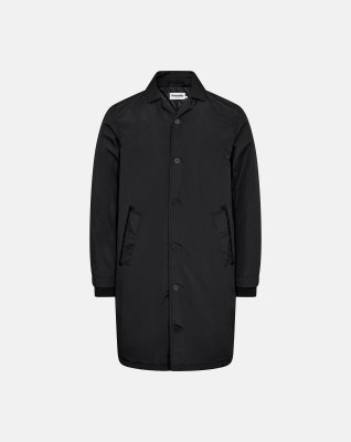 Trenchcoat | 100% polyester | Sort -Resteröds