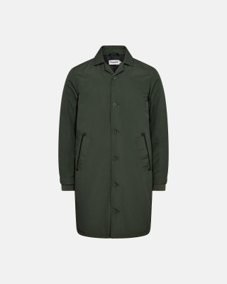Trenchcoat | 100% polyester  | Grøn