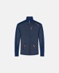 Trøje "full zip" | 100% uld | Navy - Dovre