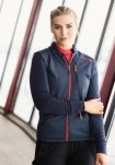 Jakke "zip" | 100% uld | Navy -Dovre Women