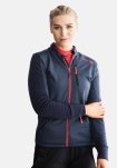 Jakke "zip" | 100% uld | Navy -Dovre Women