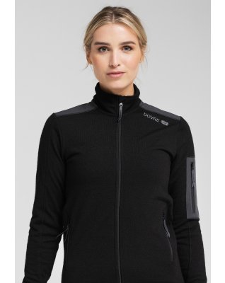 Jakke "zip" | Polyester | Sort -Dovre Women