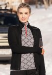 Jakke "zip" | Polyester | Sort -Dovre Women