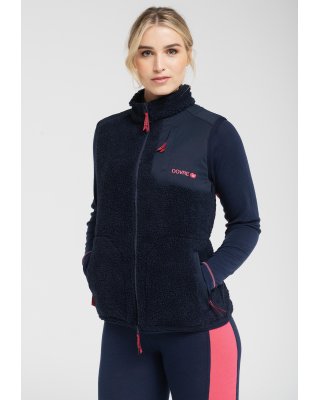 Vest "teddy fleece" | Polyester | Navy -Dovre Women