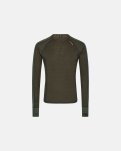 Langærmet t-shirt |100% uld | Grøn -Dovre